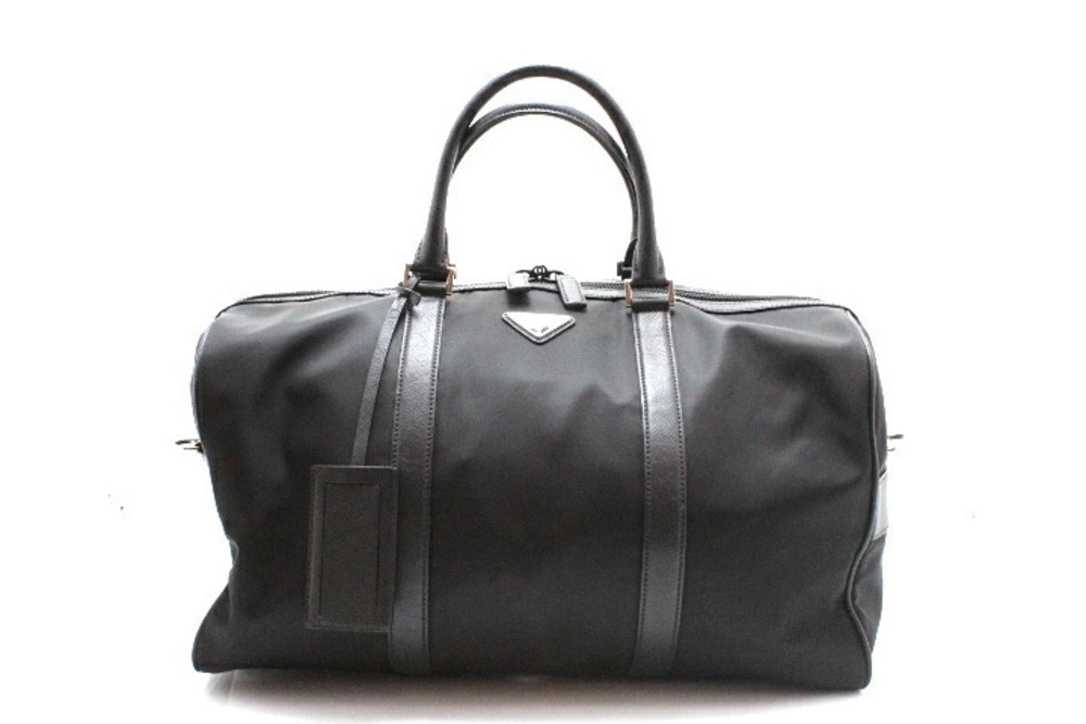 Prada Tessuto Boston bag Black Saffiano TESSUTOSAFFIANO